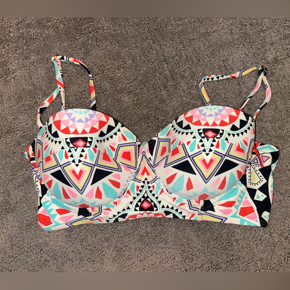 Billabong Geometric Bustier Bikini Top – Women’s Large